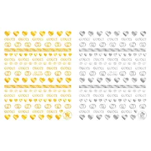 Золотой спортивный стиль, фирменный логотип, 3D стикер для ногтей, сделай сам, наклейки, наклейки для маникюра, наклейки для ногтей, новинка