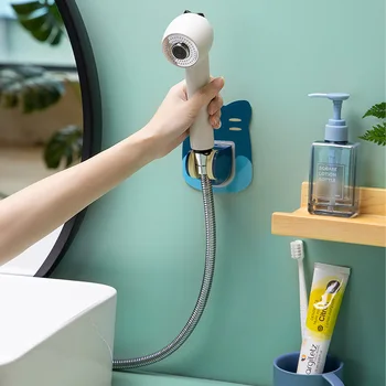 

Cute Strong Shower Head Holder Bracket Powerful Suction Shower Seat Chuck Holder Bathroom Accessories Shower Head Holder