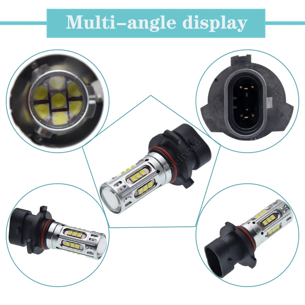 Pair 9005XS HB3A 9006XS HB4A 25SMD Car Auto Led HeadLight Bulb Head Light Fog Daytime Driving Lamps 12V 24V White 6000K