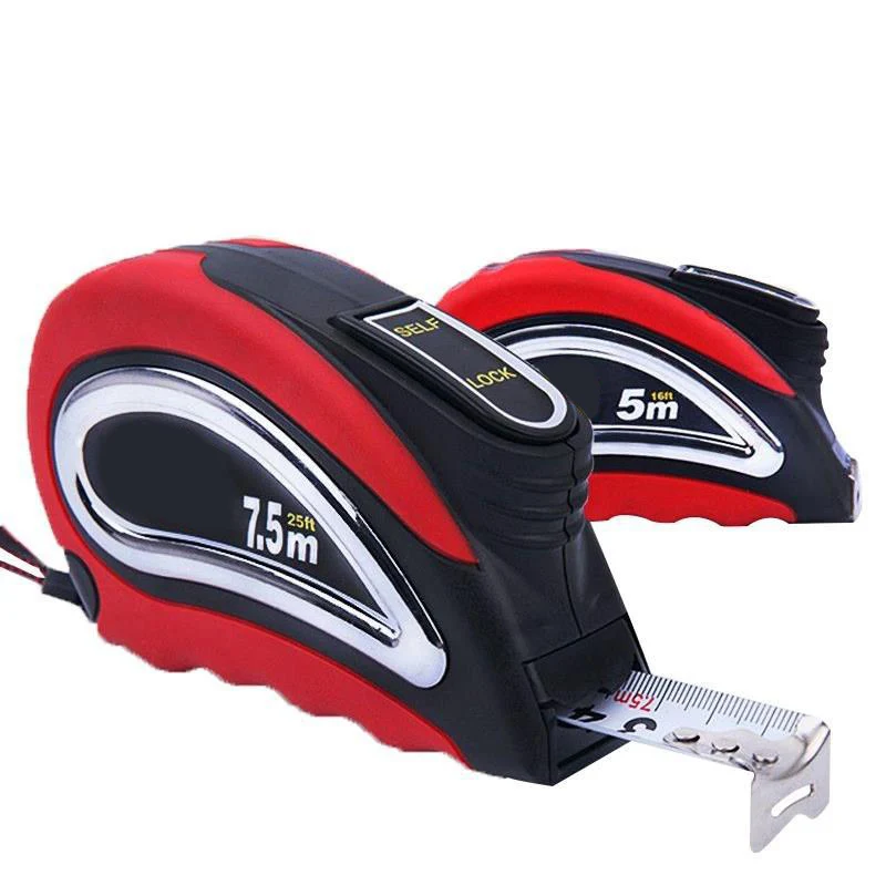 

Novel Tape Measure Self Lock Inch Metric Measuring Retractable for Construction Craft Woodworking Shipping