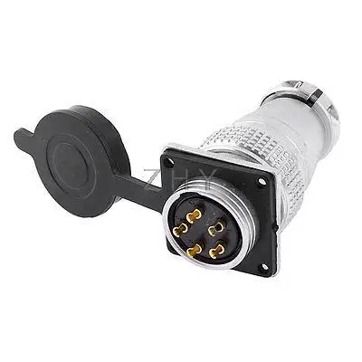 

Y28-5 Waterproof 5 Pin Aviation Connector Adapter Plug 400V 25A