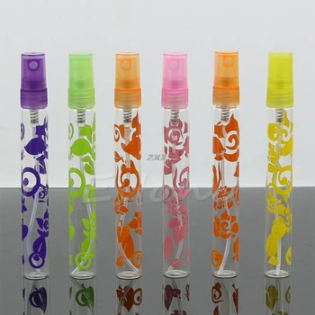 

6Pcs 10ml Rose Crystal Cut Glass Perfume Spray Bottles Atomizer Refillable Empty 2020