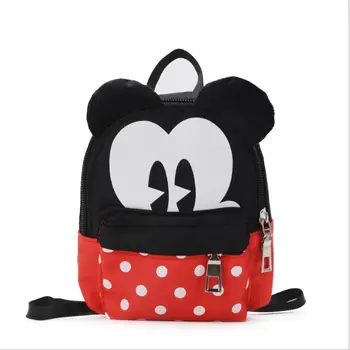 

New Cute Mini Bags Children Bowknot Handbag For Women Cartoon Mickey PU Waterproof Should Bag Kids Girls Fashion Messenger Bags