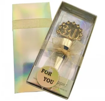 

(25 Pcs/lot) 30 design Red Wine Bottle Stopper Favors for 30th birthday Party Favors and 30th Wedding reception gifts for guests