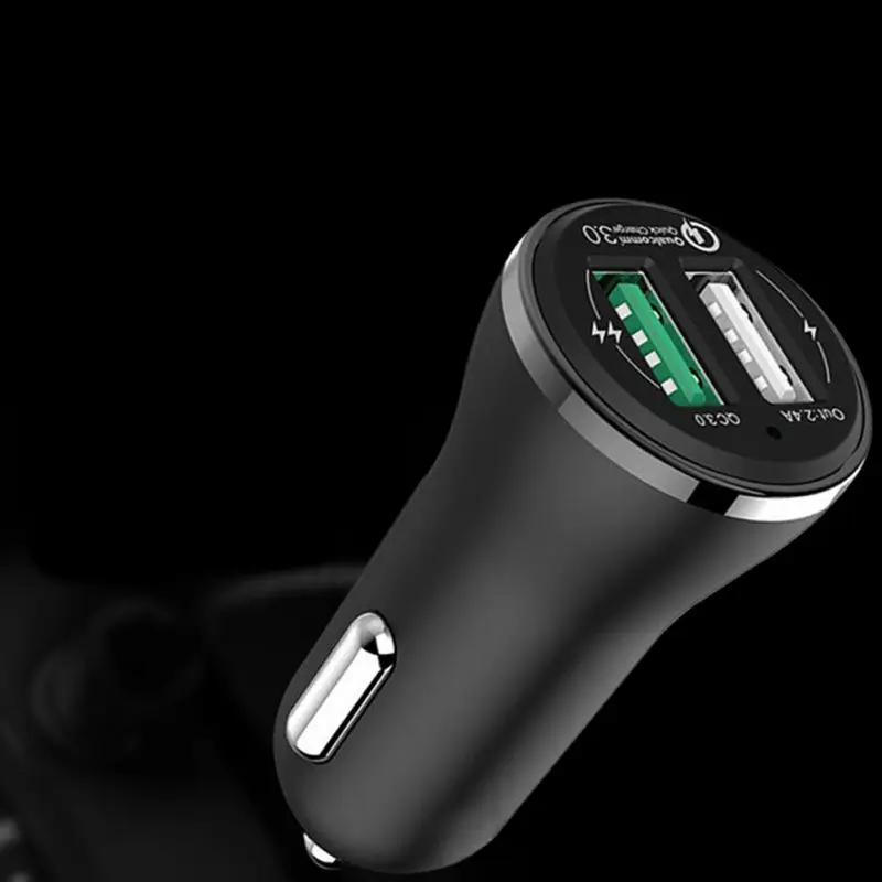 Автомобильное зарядное устройство Quick Charge Qc 3,0 Dual Usb Универсальное зарядное устройство для мобильного телефона Qc3.0 кабель для быстрой зарядки для samsung