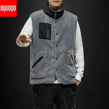 Флисовая куртка без рукавов Мужская жилетка черная Осенняя хип-хоп модная свободная Уличная Повседневная зимняя армейская куртка размера плюс из полиэстера