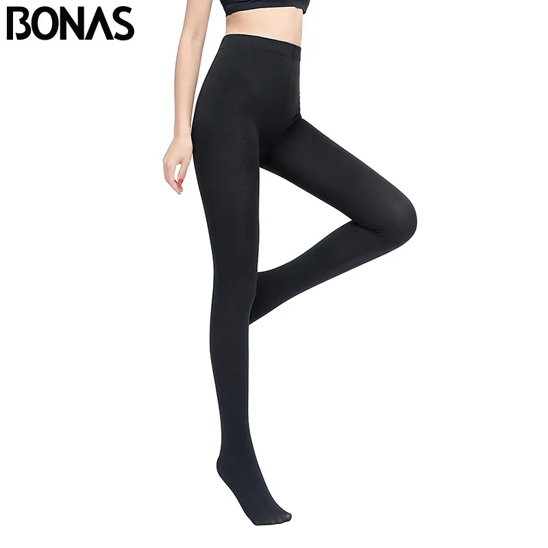 Женские зимние теплые колготки BONAS эластичные для осени и зимы женские