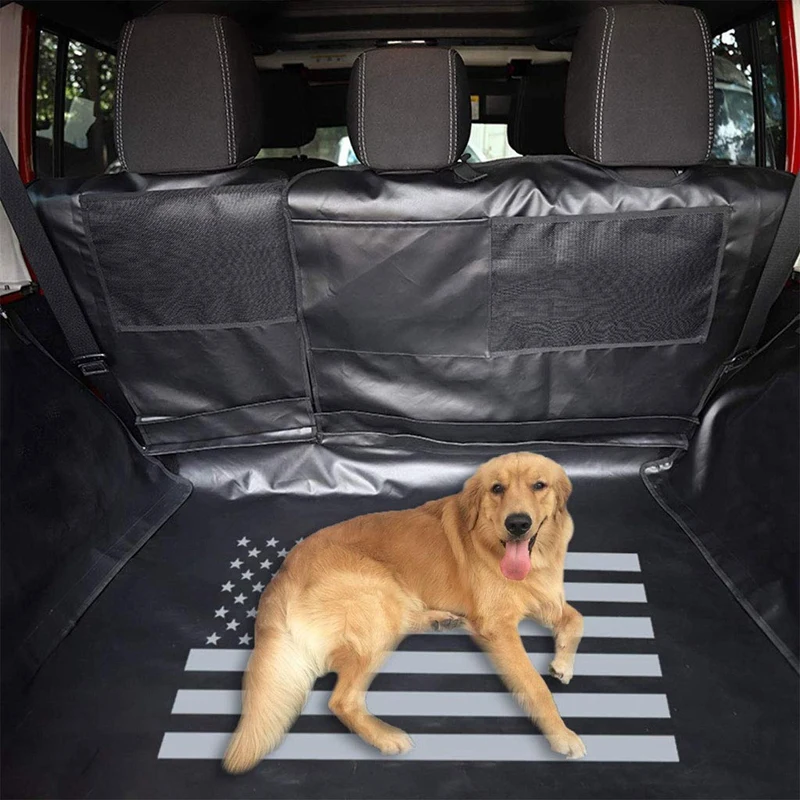 Pet Dog Mat Storage Cargo Liner Rear Seat Cover For Jeep Wrangle JK 4-Door 07~18 