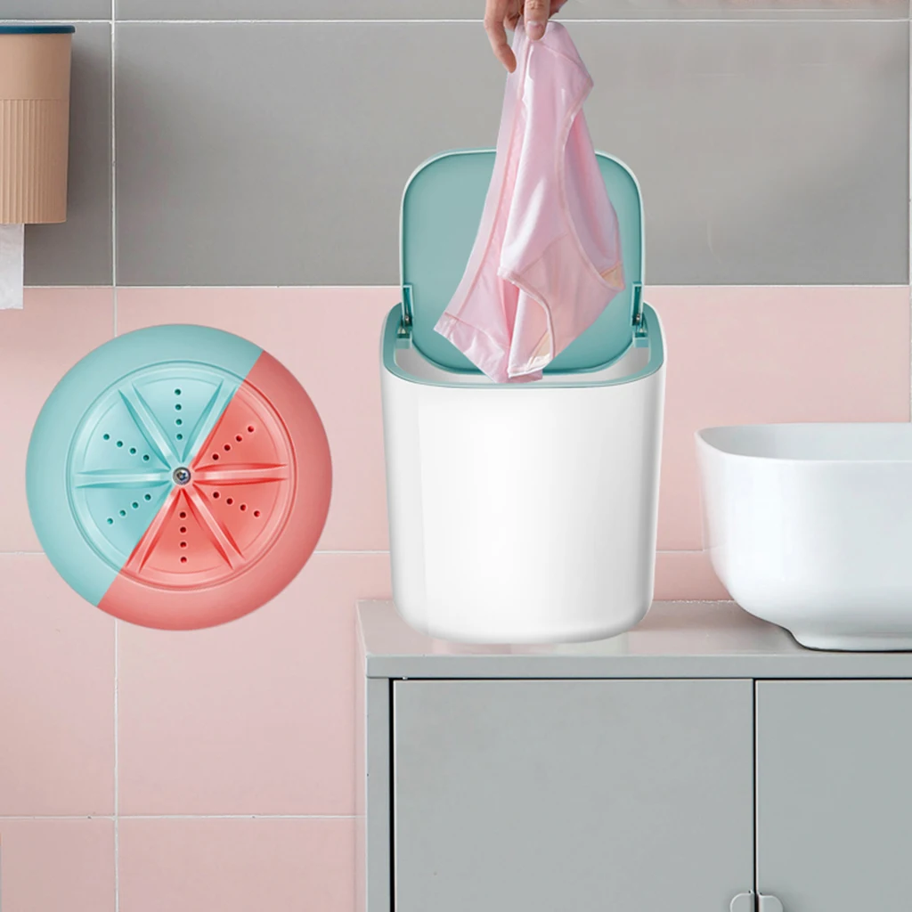 Portable Mini Clothes Washing Machine Bucket Automatic Home Travel Self-driving Tour Underwear Washer