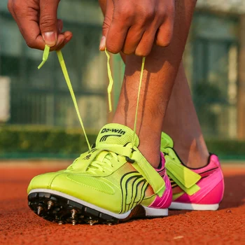 

Unisex Professional Sprints Shoes Spikes,Track Shoes for Athletics,Studs for Running,Jump Studs,Big Size 35-46