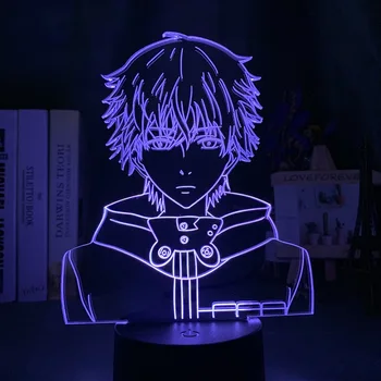 

3d Led Night Light Tokyo Ghoul Ken Kaneki Face Nightlight for Reading Room Decor Light Anime Gift for Birthday Table Lamp Usb