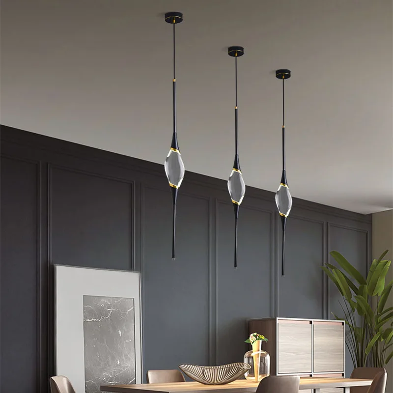 IL Pezzo 12 подвесной светильник Nordic lustre кристалл черный/золотой роскошный провод в