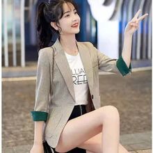Aliexpress - New Summer Blazers 2021 Fashion All-Match Women’s Spring Jacket With Real Pockets Single Button Black Female Blazer Casual Suit