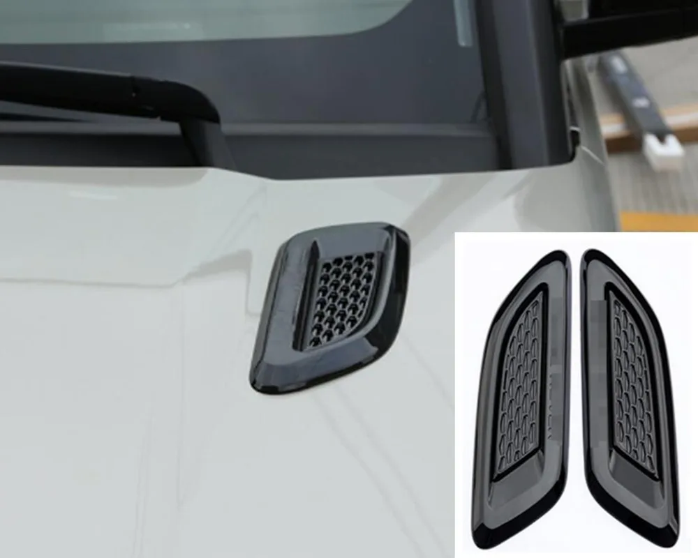 Автомобильные аксессуары для Land Rover Discovery Sport LR4 для Range Rover Evoque Vogue Hood Air Vent Outlet крыло отделка наклейки 2 шт