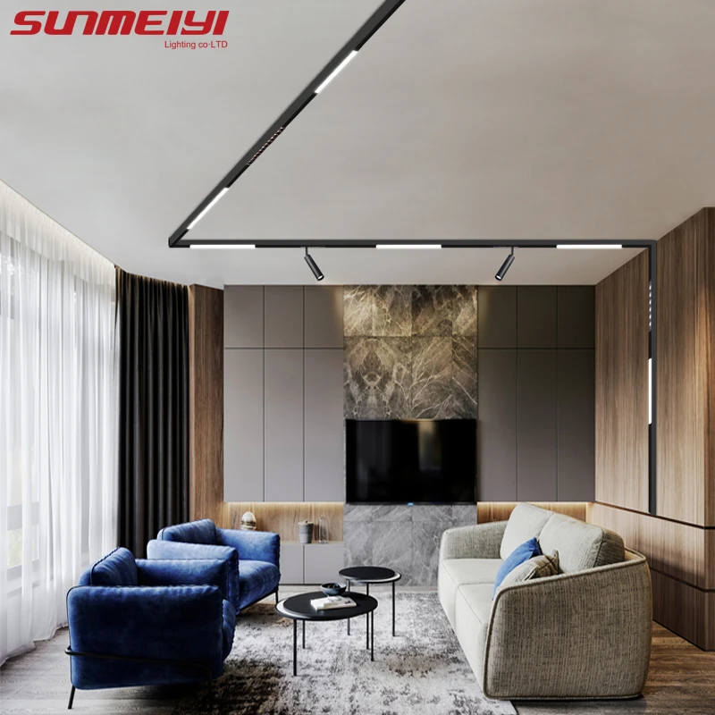 Modern Track Lighting Systems Set Aluminum Track Lights For