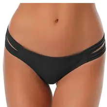 Однотонные женские трусики бикини с ремешками