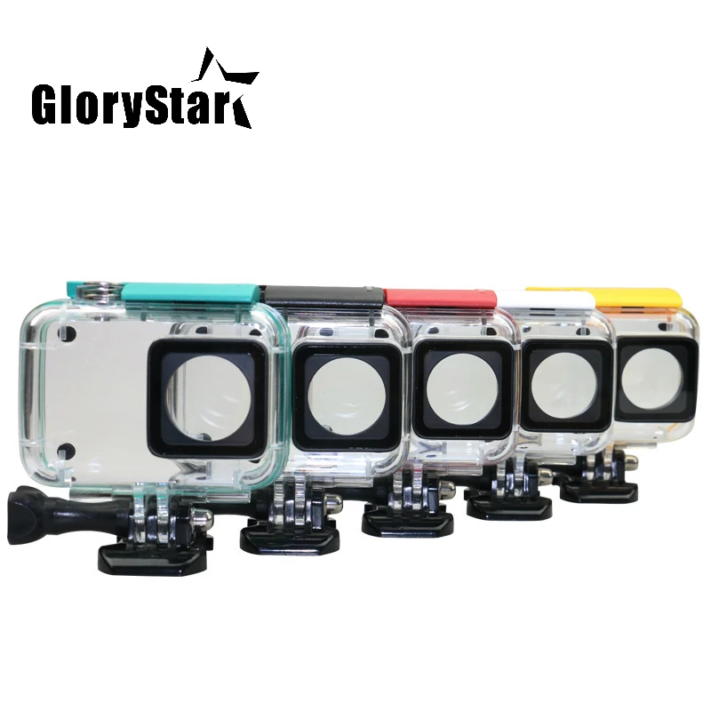 Glorystar 40M Immersione Impermeabile Per Il Caso Di Xiaomi Yi 4K Lite Xiaoyi 2 Macchina Fotografica Di Azione Di Protezione Custodia Per Yi 4K Access