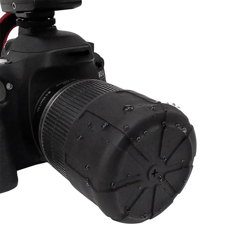 Универсальная силиконовая крышка объектива для DSLR камеры Водонепроницаемый Анти-пыль BR силиконовый чехол для объектива SLR камера Пылезащитная бленда объектива