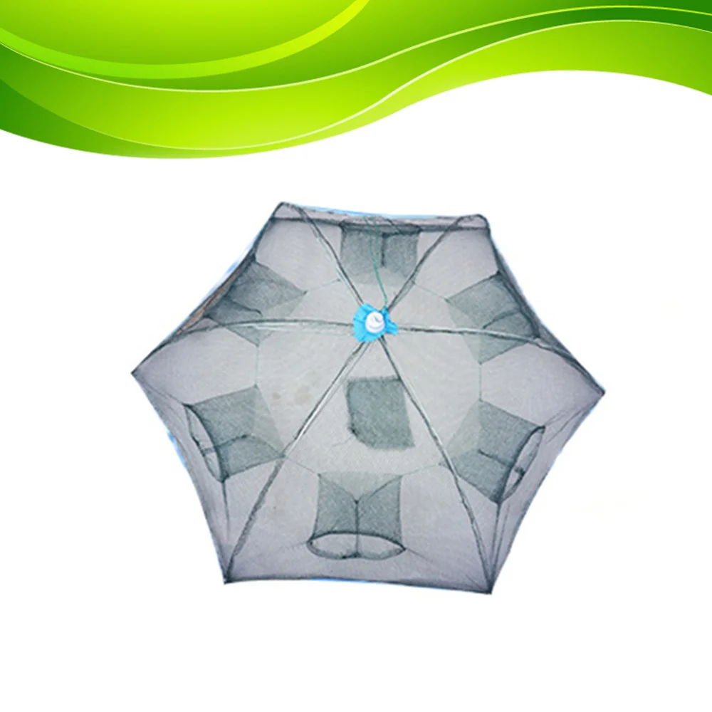 

Auto Folding Bait Cast Mesh Trap Net Portable Fishing Landing Net Shrimp Cage for Fish Lobster Prawn Minnow Crayfish Crab Floati