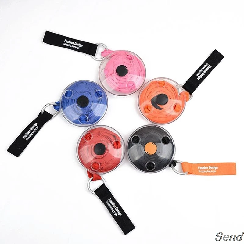 Pack of 5 Colors Portable Large Shopping Bag Reusable Grocery Bag