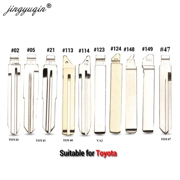 Keyforkess 15pcs No.02 05 21 113 114 123 124 148 149 # TOY43 A Distanza di Vibrazione Stelo della Chiave per Toyota camry Corolla Highlander Vios Scion