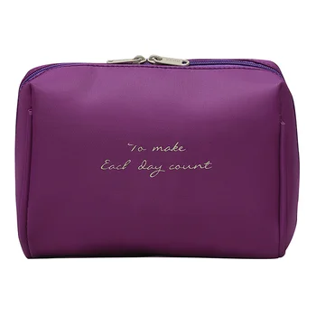 

Women Nylon Cases Make Up Travel Cosmetic Bag Letter Print Zipper Multifunction Portable Organizer Universal Waterproof Storage