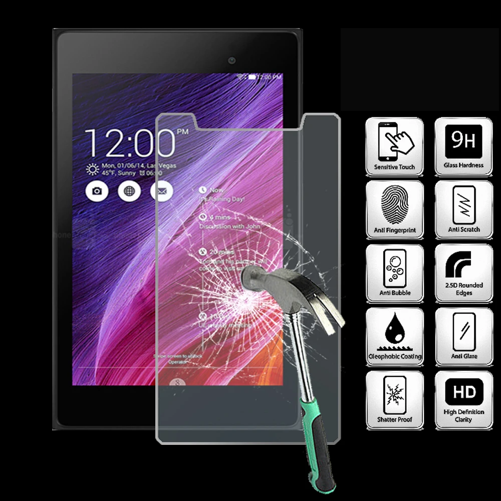 

For Asus MEMO Pad 7 ME572C ME572CL Tablet Tempered Glass Screen Protector Cover Explosion-Proof Anti-Scratch Screen Film