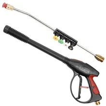 

High Pressure Washer Power Spray-Gun 4000Psi .M22 14mm Pressure Car Washer Foam Gun+50CM Extension Hose Replacement Wand Lance