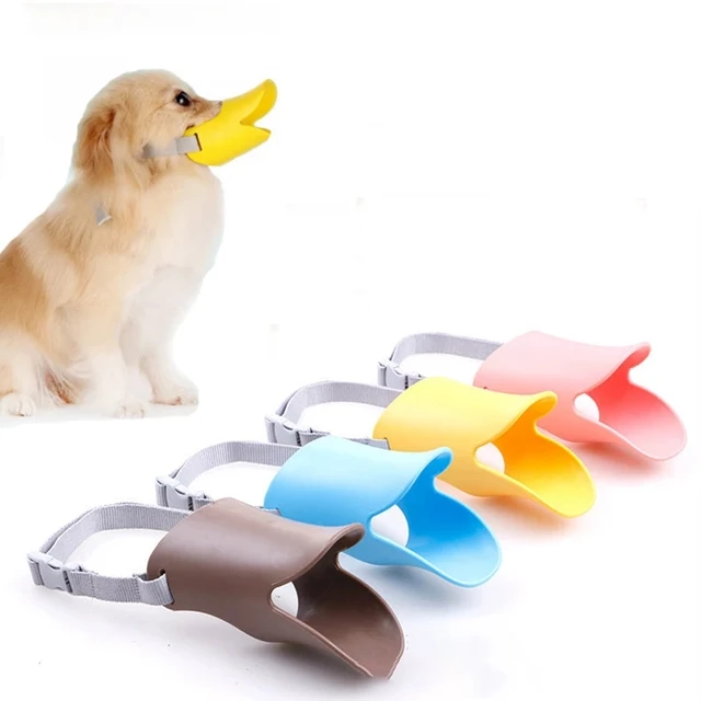 Pet Dog Muzzle Breathable Basket Muzzles Large Dogs Stop Biting Barking Chewing Anti Bite Duck Mouth 1