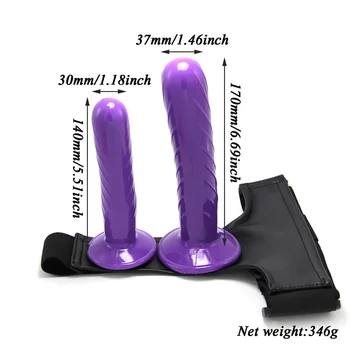 Big Soft Lesbian Strapon Harness Double Dildo Silicone Strap on Cock Realistic Penis Adult Sex Toys for Woman Intimate Products 2