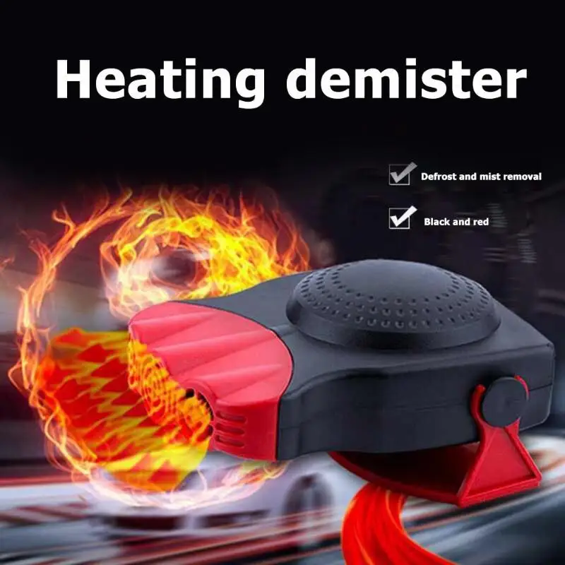 

Heater Defroster Auto Car Heater Air 12V 150W 200W Heating Fan With Swing-out Handle Cooling Fan 3-Outlet Defrosts Defogger