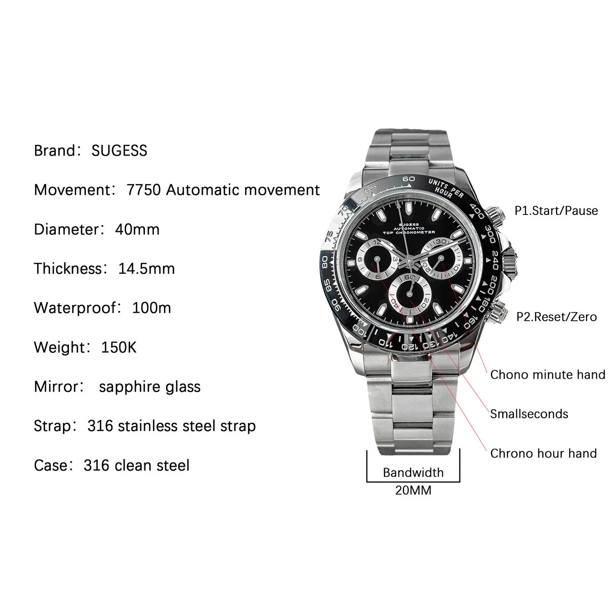 Sugess Panda 7750 Механизм 