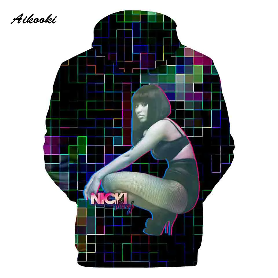 Весна Осень 3D печать сексуальные Nicki Minaj женские/мужские толстовки Свитшот