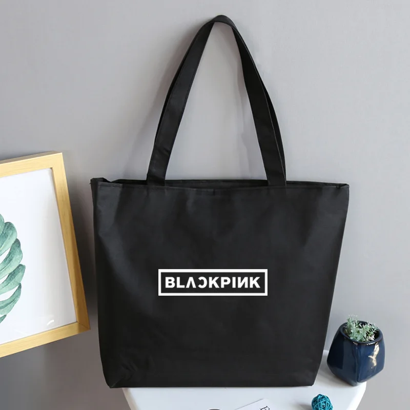 Kpop BLACKPINK модная холлщовая сумка BLACKPINK сумка для шопинга на плечо сумка K-pop BLACKPINK Fans подарки, Прямая поставка