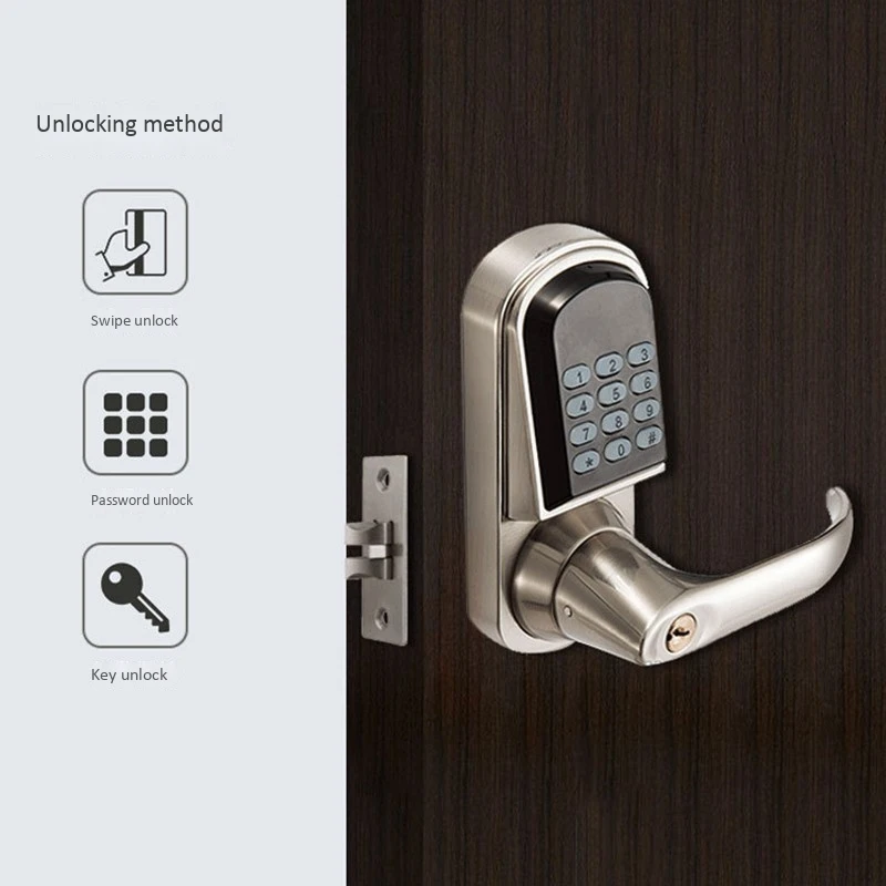 Smart Electronic Door Lock Code Door Lock Mechanical Keys Digital Keypad Password Lock Keyless Electronic Lock Smart Home