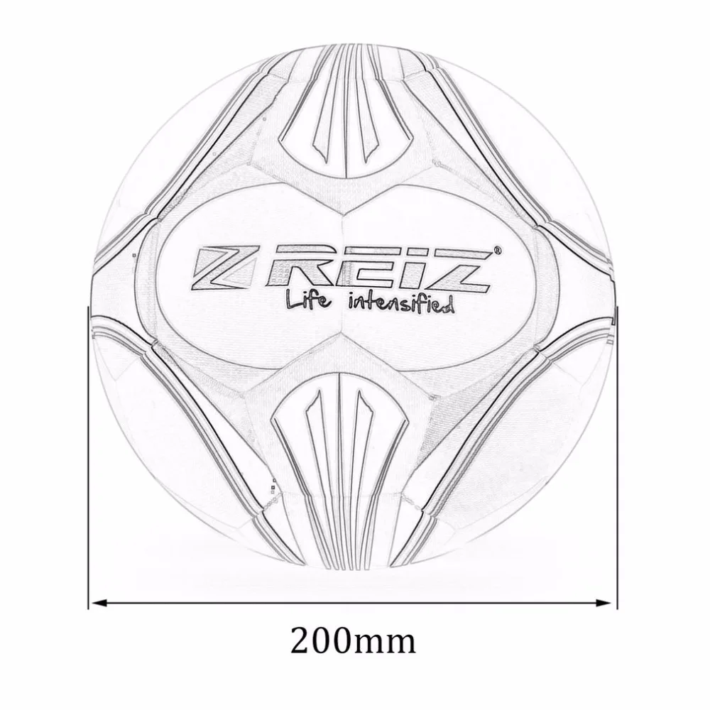 Premium Leather Football Official Size 4 Soccer Ball Matching Color Decorative Pattern Ball With Net Needle