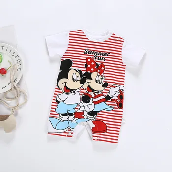 

Fashion cartoon mickey baby clothing 100% cotton unisex rompers baby boy girls short sleeve summer toddler cute Clothes