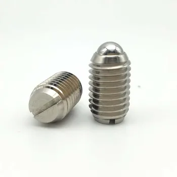 

2pcs M16 Slotted bead positioning screws one word ball plunger headless spring beads screw stainless steel bolt 24mm-40mm length
