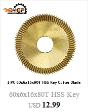 1 шт. 60x1,2x16 мм 72 т горизонтальный ключ для резки HSS титановое покрытие ключ копировальный станок резак Слесарные Инструменты