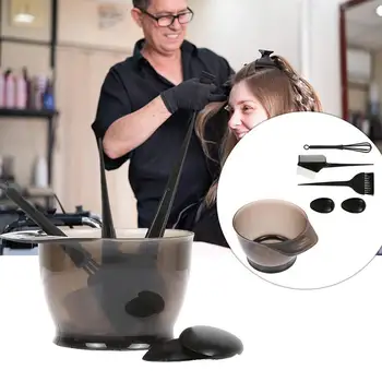 

5Pcs Professional Hair Coloring Dyeing Brush Comb Ear Cover Mixing Bowl Tool Kit Hair Coloring Dyeing Brush Comb Ear Cover Mixin