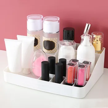 

New Cosmetic Makeup Storage Box Desktop Sundries Storage Box Table Cosmetic Makeup Brushes Lipstick Organizer Holder