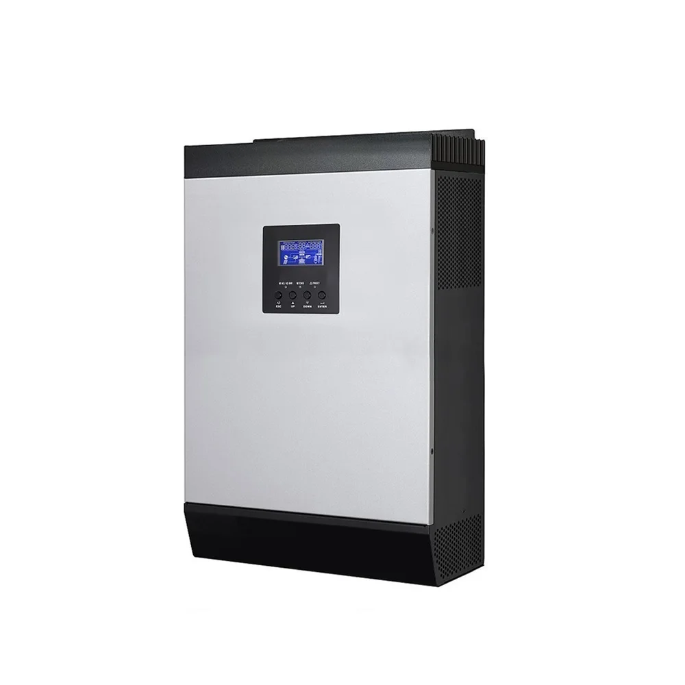 Серебристый Чистая синусоида солнечный инвертор 3000VA 3000W 230VAC Встроенный 24V MPPT Контроллер заряда для фотоэлектрических систем - Цвет: Серебристый