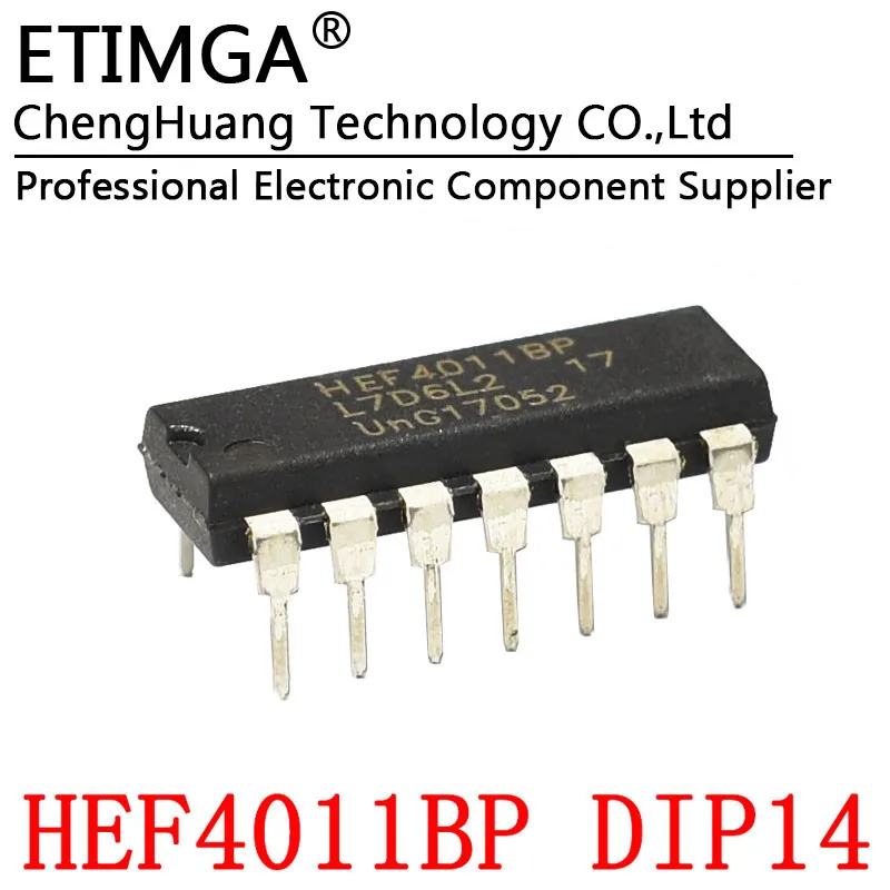HEF4011BP HEF4001BP DIP14 ворота и Инвертор IC чип | Электронные компоненты принадлежности