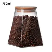Type4 750ML Креативные кухонные бутылки для хранения сыпучих продуктов, банки с крышкой для специй, сахара, чая, кофе, стеклянный контейнер, органайзер для получения банок - Цвет: Type4 750ML