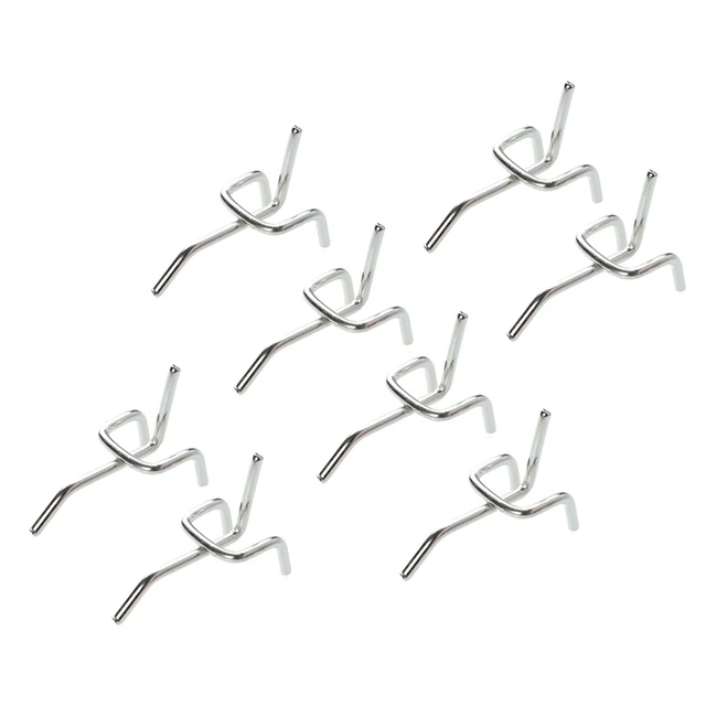 50 db Tartós Széna Acél Gyakorlati Pegboard Horgok Garázs Műhely Tároló Munkabolt Szervezet Kijelző Függő Eszköz - Image 5