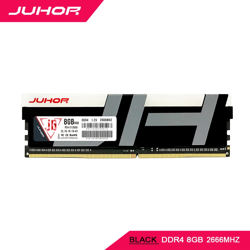  JUHOR ddr4 in RAMS 8gb Desktop Memory with Heat udimm 2666mhz 3000mhz PC RAM 1.2V New dimm Ship mem