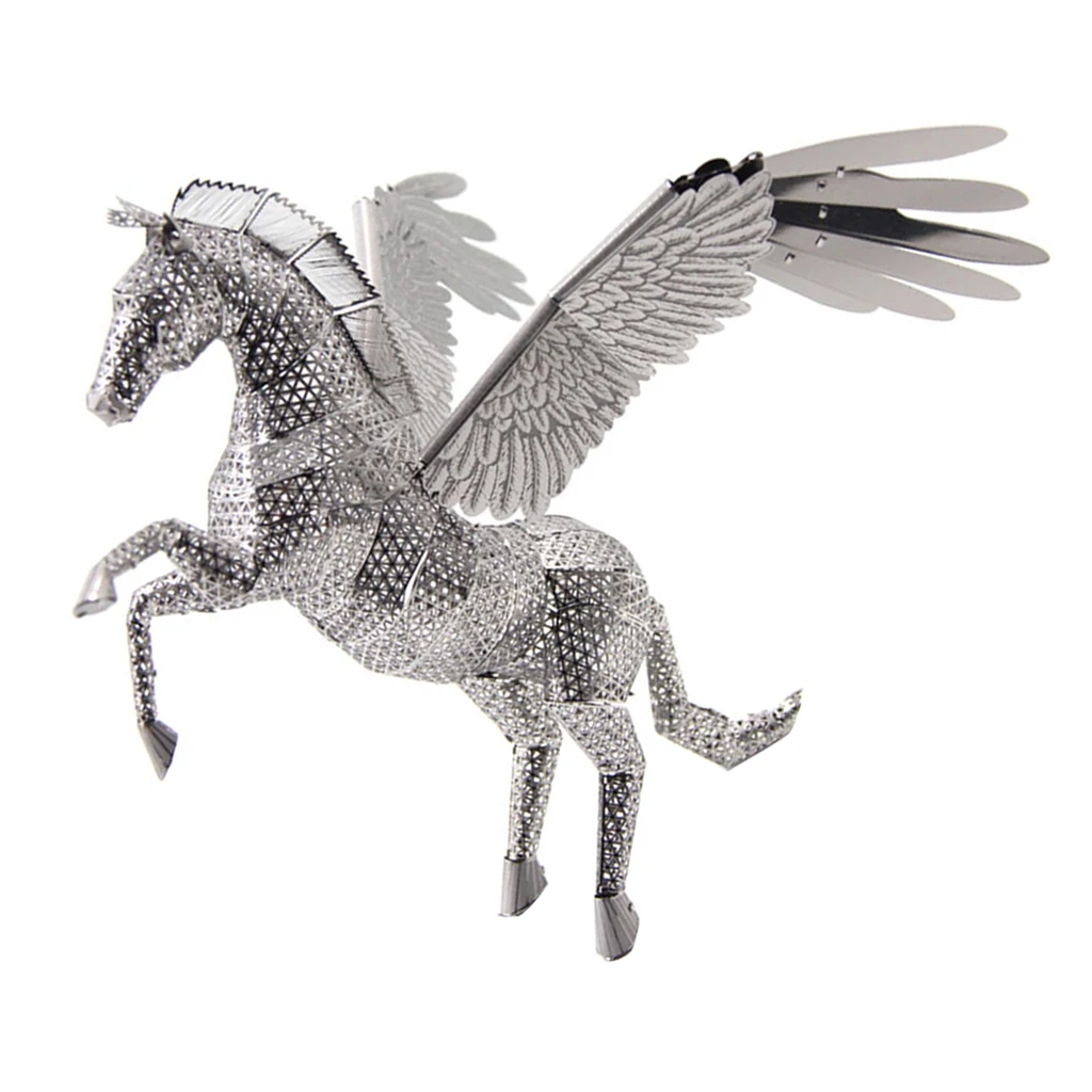 3D Metal Art Craft Model Build Puzzle Kits Home/Table Decoration B-day Gift - Pegasus