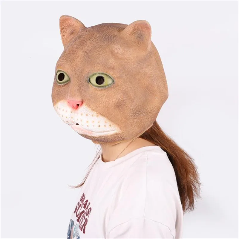 Горячая новинка мода мультфильм Милая Маска «кошка» косплей, вечеринка, Хэллоуин Смешной Пудель безволосая маска реквизит демон кошка