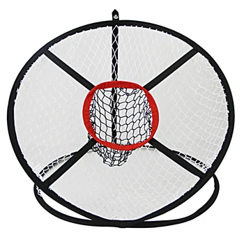 

Nylon Mesh Pitching Cage Beginners Durable Playground Backyard Foldable Portable Easy Storage Training Aids Golf Chipping Net