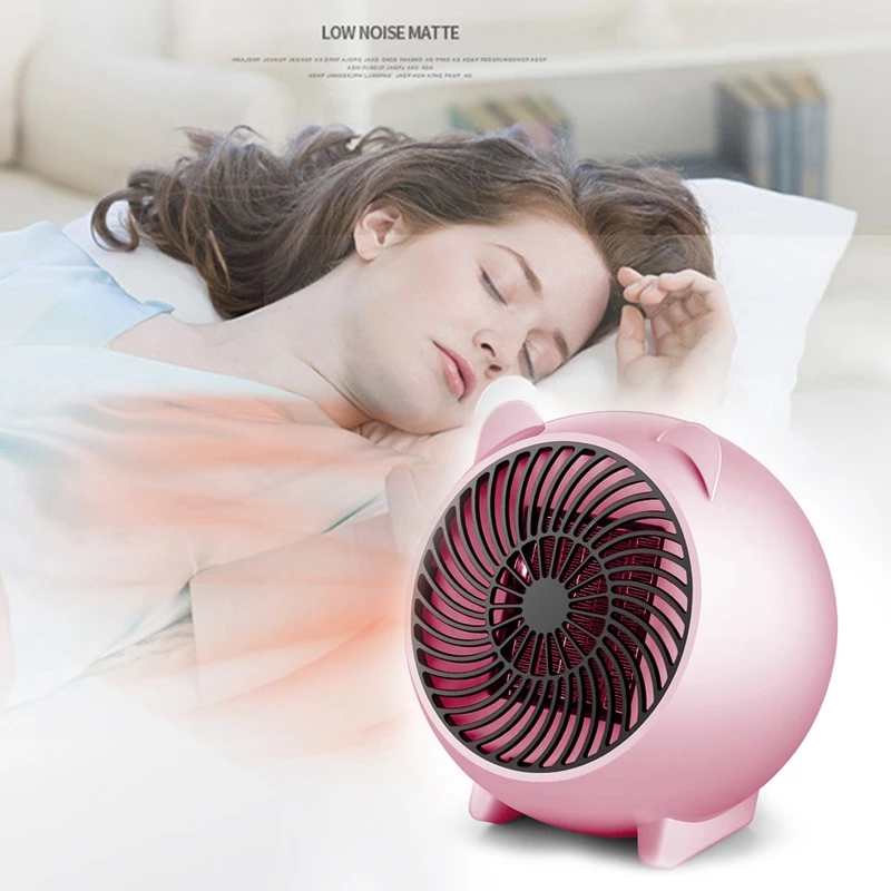 250W Electric Ceramic Space Heater Portable Fast Heating Air Fan for Office Home EU Plug
